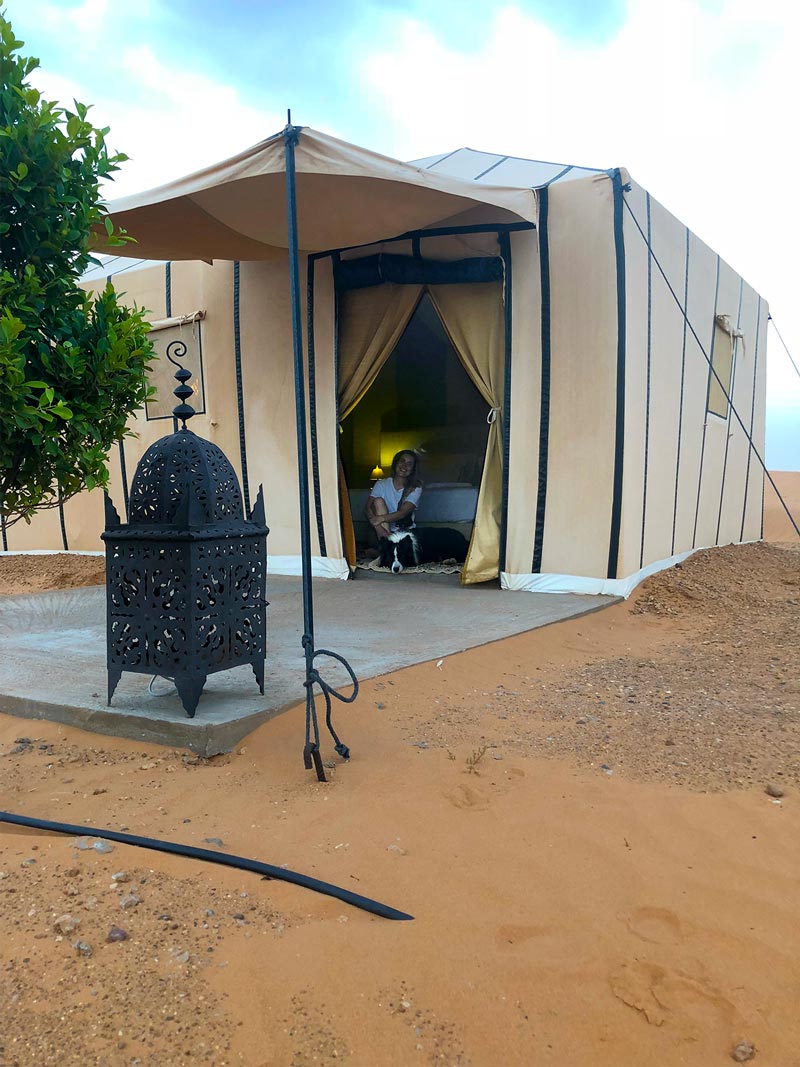 Luxury camp for our night in the Sahara desert - Tuga.me