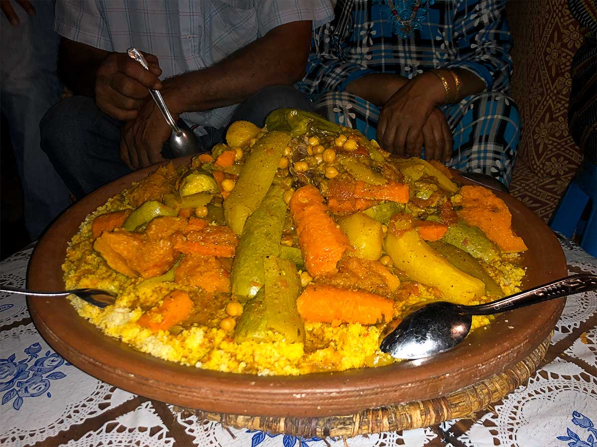 Tagine, um prato típico marroquino.
