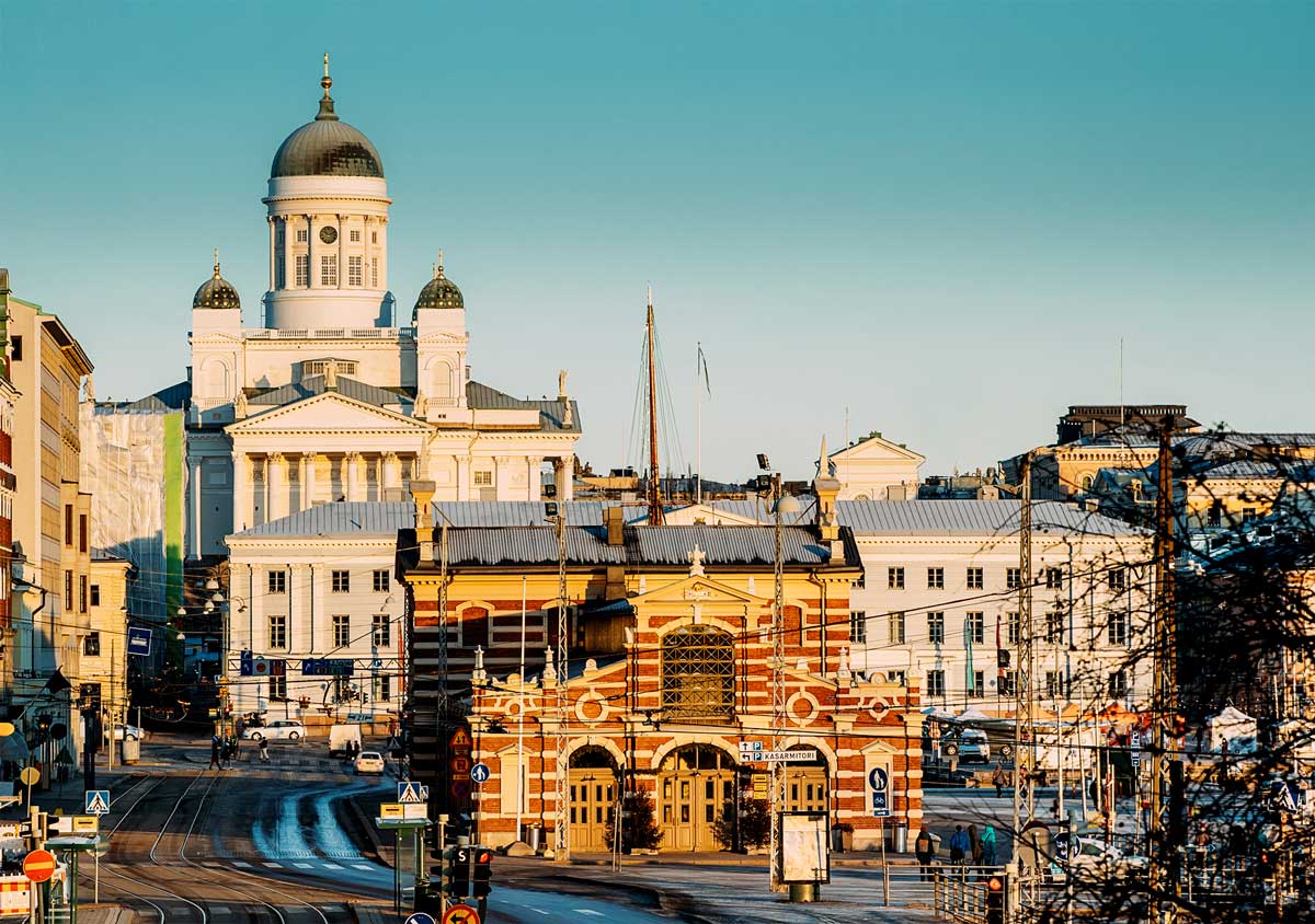 Old Market view area in Helsinki, Finland