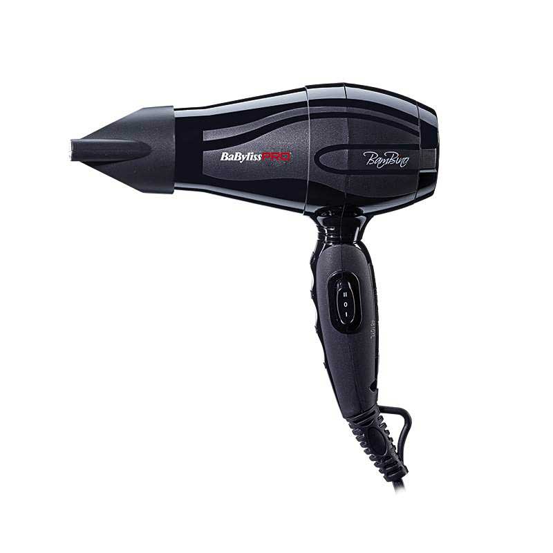 Secador de cabelo em formato de viagem da marca Babyliss.