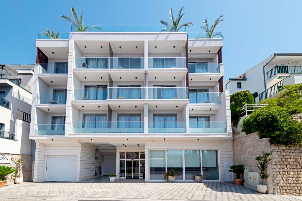 Facade of the Hotel Noval in Neum, Bosnia and Herzegovina