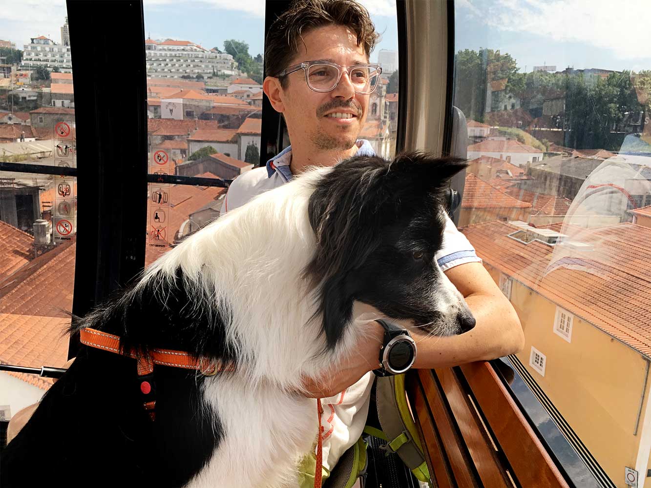 Pedro e Rafa em passeio no Porto