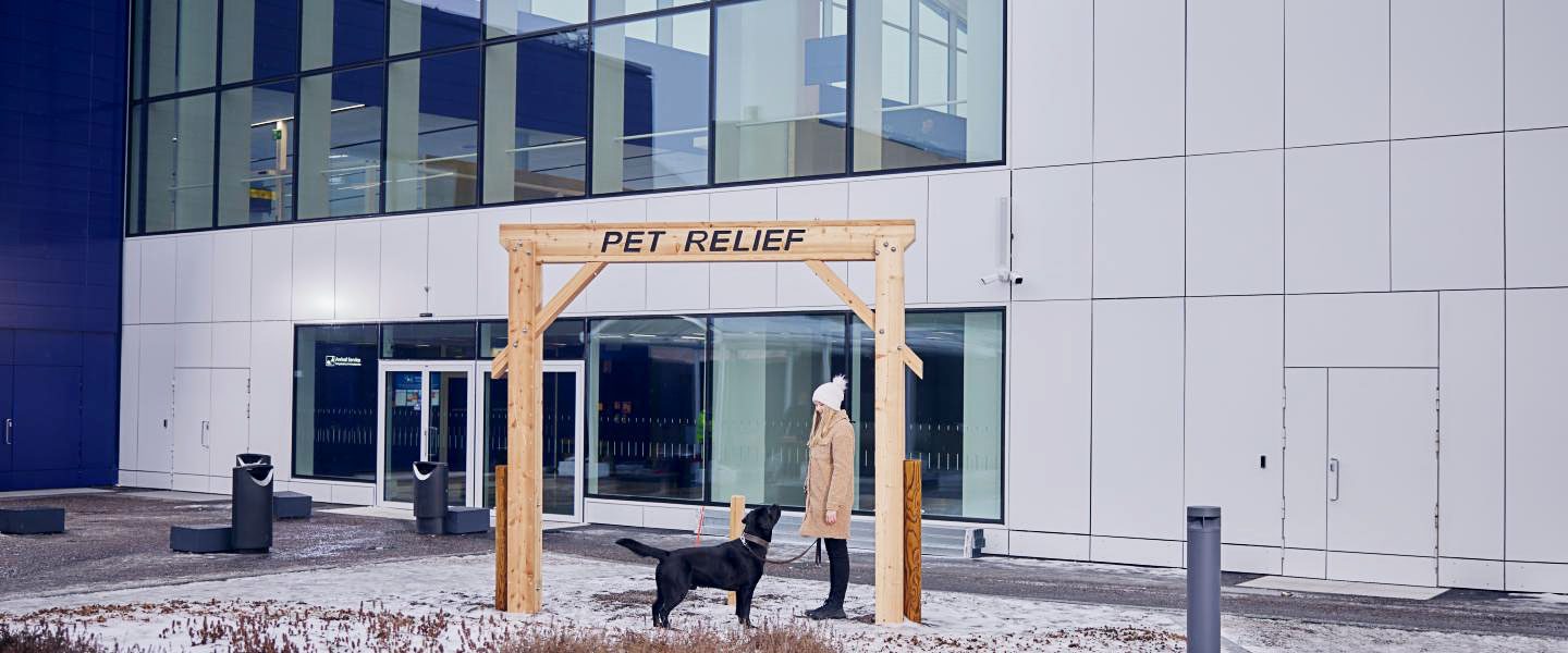 Dog toilet outside Helsinki airport.
