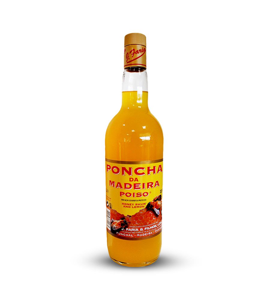 Garrafa de Poncha da Madeira, bebida típica da Madeira.