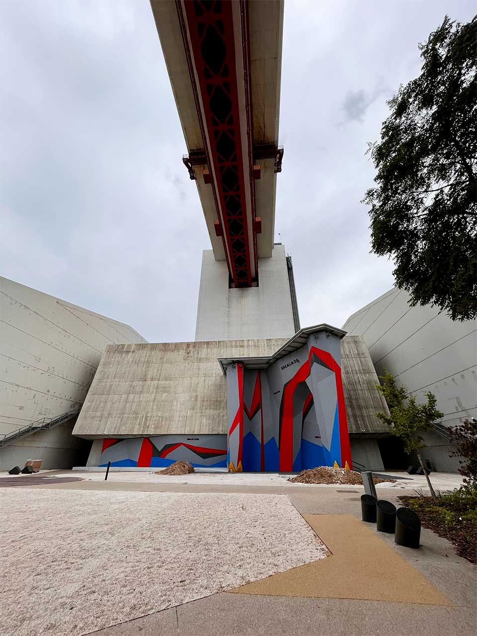Instalações do Escala25, junto à Ponte 25 de Abril, em Lisboa.