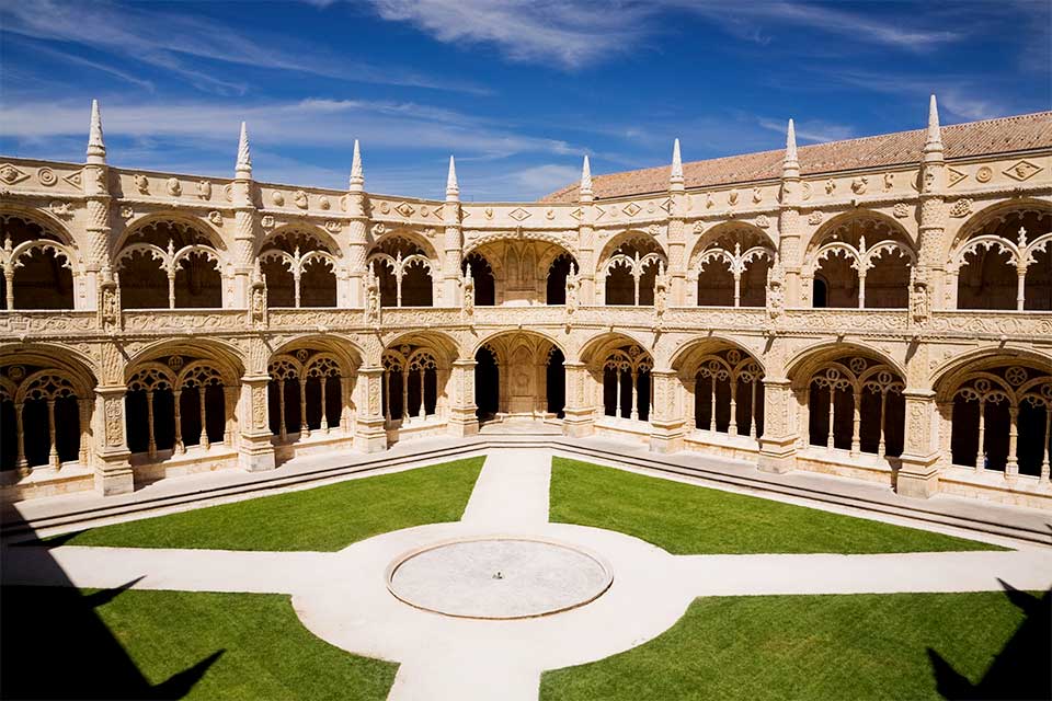 Jardim do Mosteiro dos Jerónimos em Belém, Lisboa.