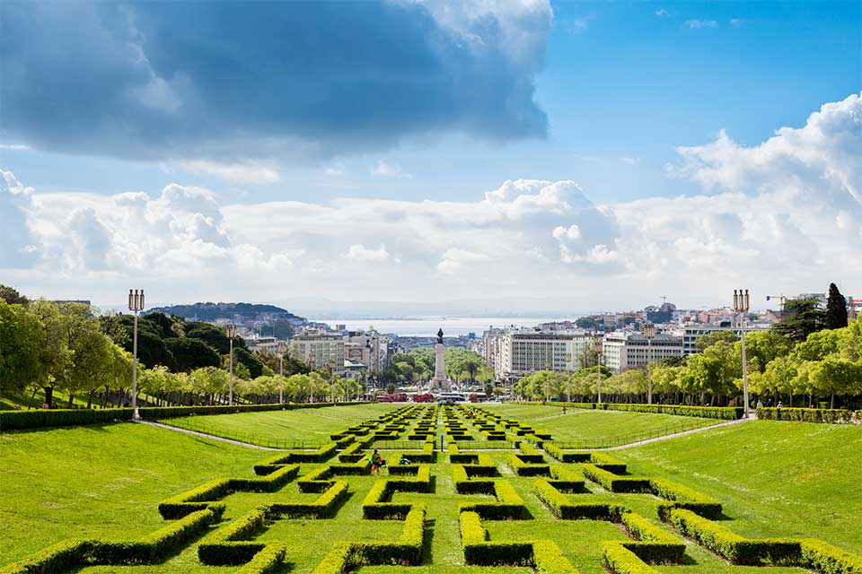 Vista do Parque Eduardo VII, em Lisboa.