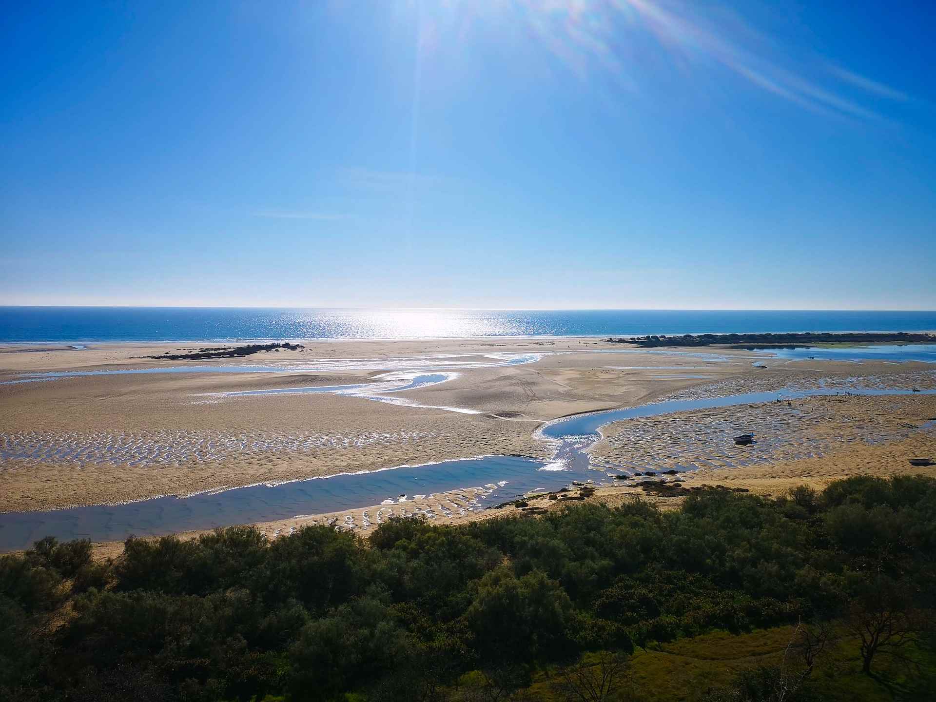 Vista da Ria Formosa, no Algarve.